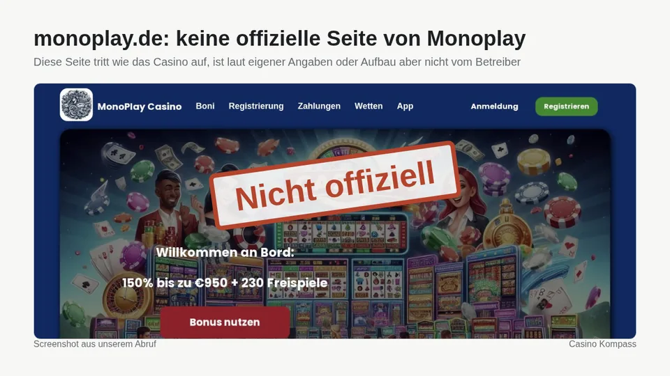 Screenshot von monoplay.de: keine offizielle Seite von Monoplay